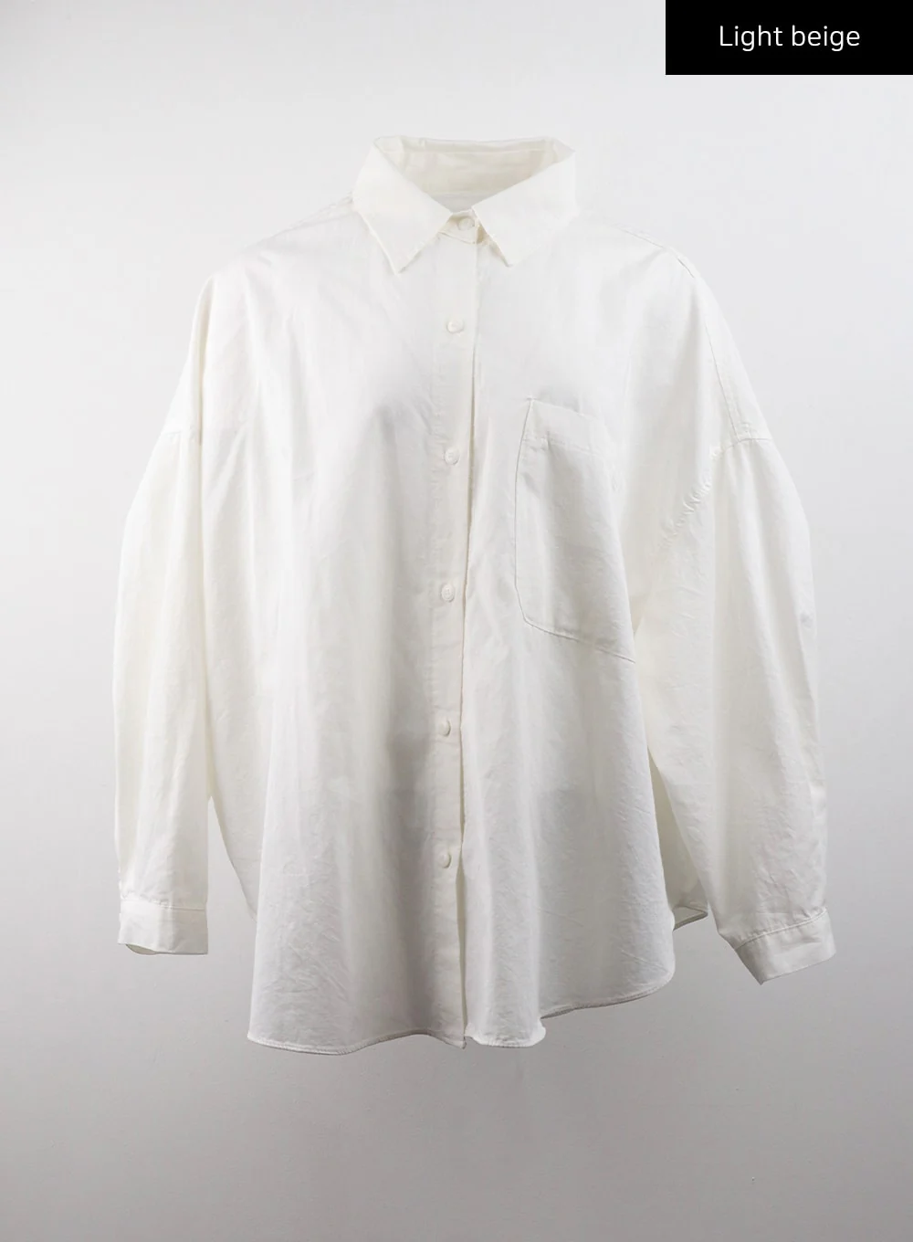 Collar Solid Button Long Sleeve Blouse CJ405 - Image 8