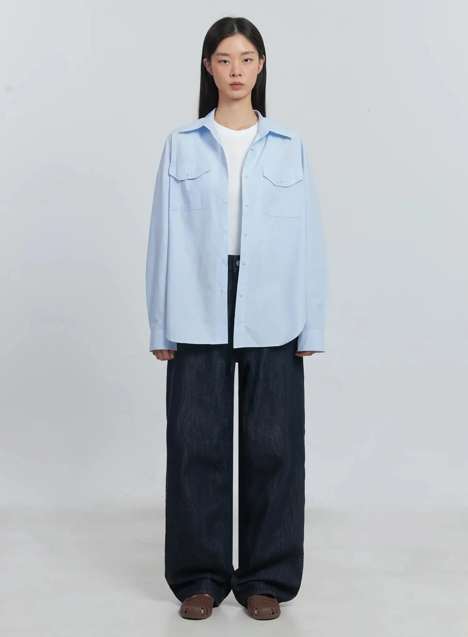 Collared Button-Up Shirt IU512 - Image 12