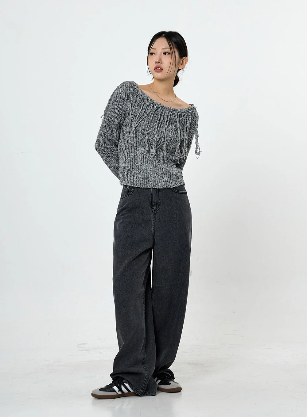 Collin Fringe Long Sleeve Knit CS28 - Image 4
