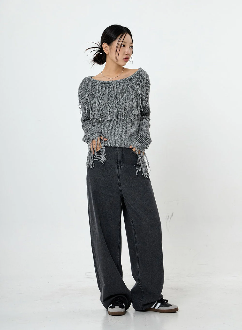 Collin Fringe Long Sleeve Knit CS28 - Image 8
