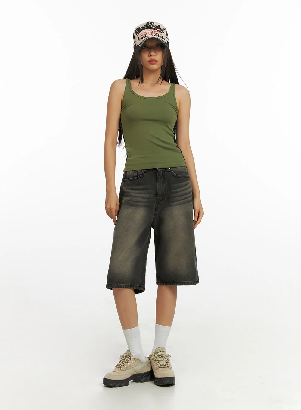 Color Washed Jorts IY422 - Image 3