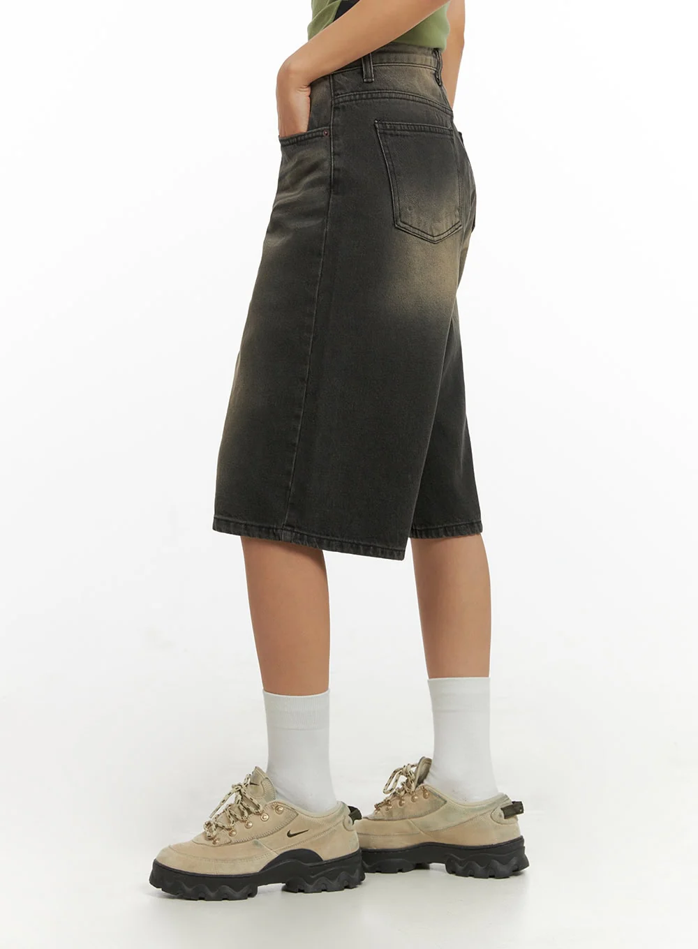 Color Washed Jorts IY422 - Image 5