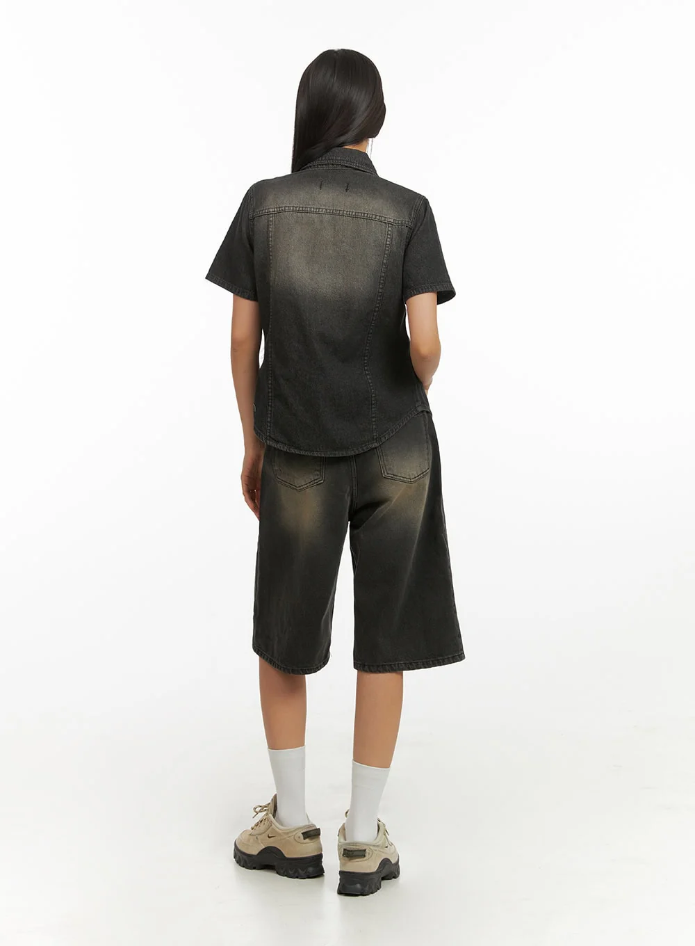 Color Washed Jorts IY422 - Image 8