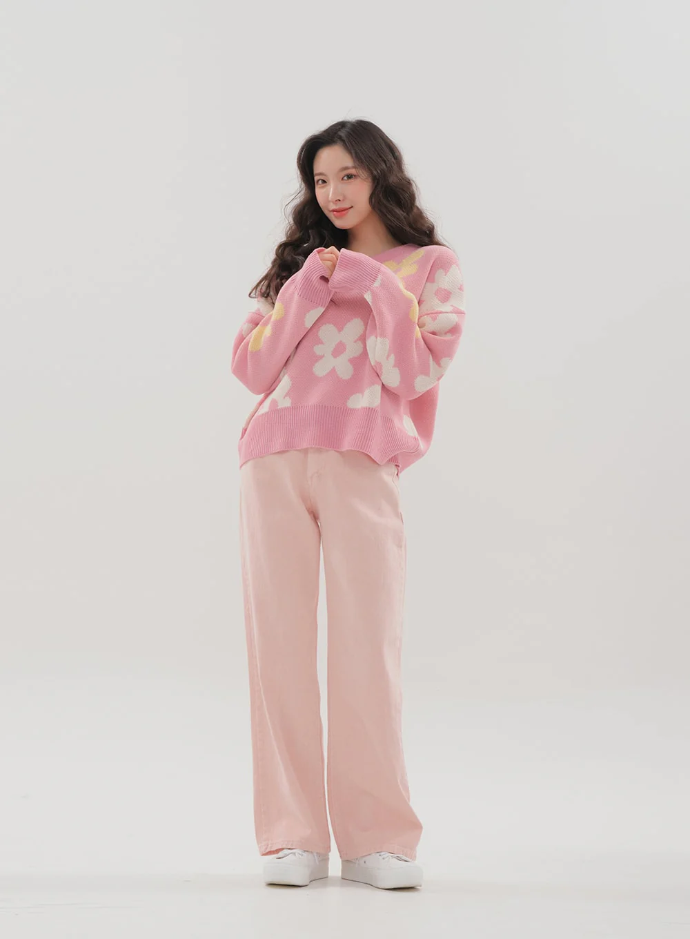 Color Wide Leg Pants B1801 - Image 15