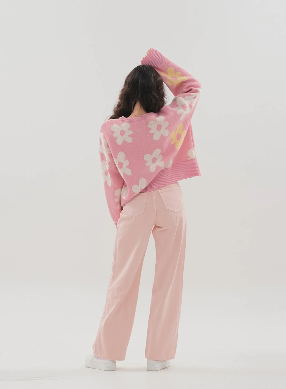 Color Wide Leg Pants B1801 - Image 16