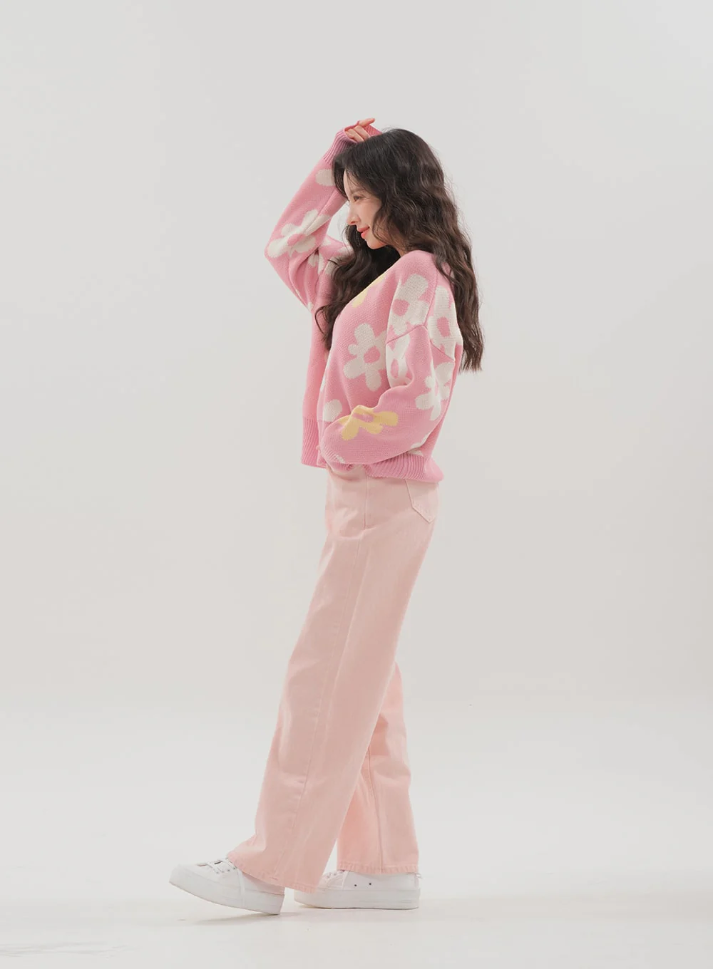 Color Wide Leg Pants B1801 - Image 17