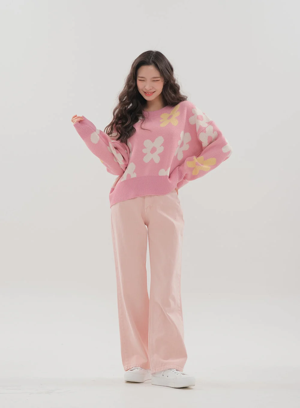 Color Wide Leg Pants B1801 - Image 18