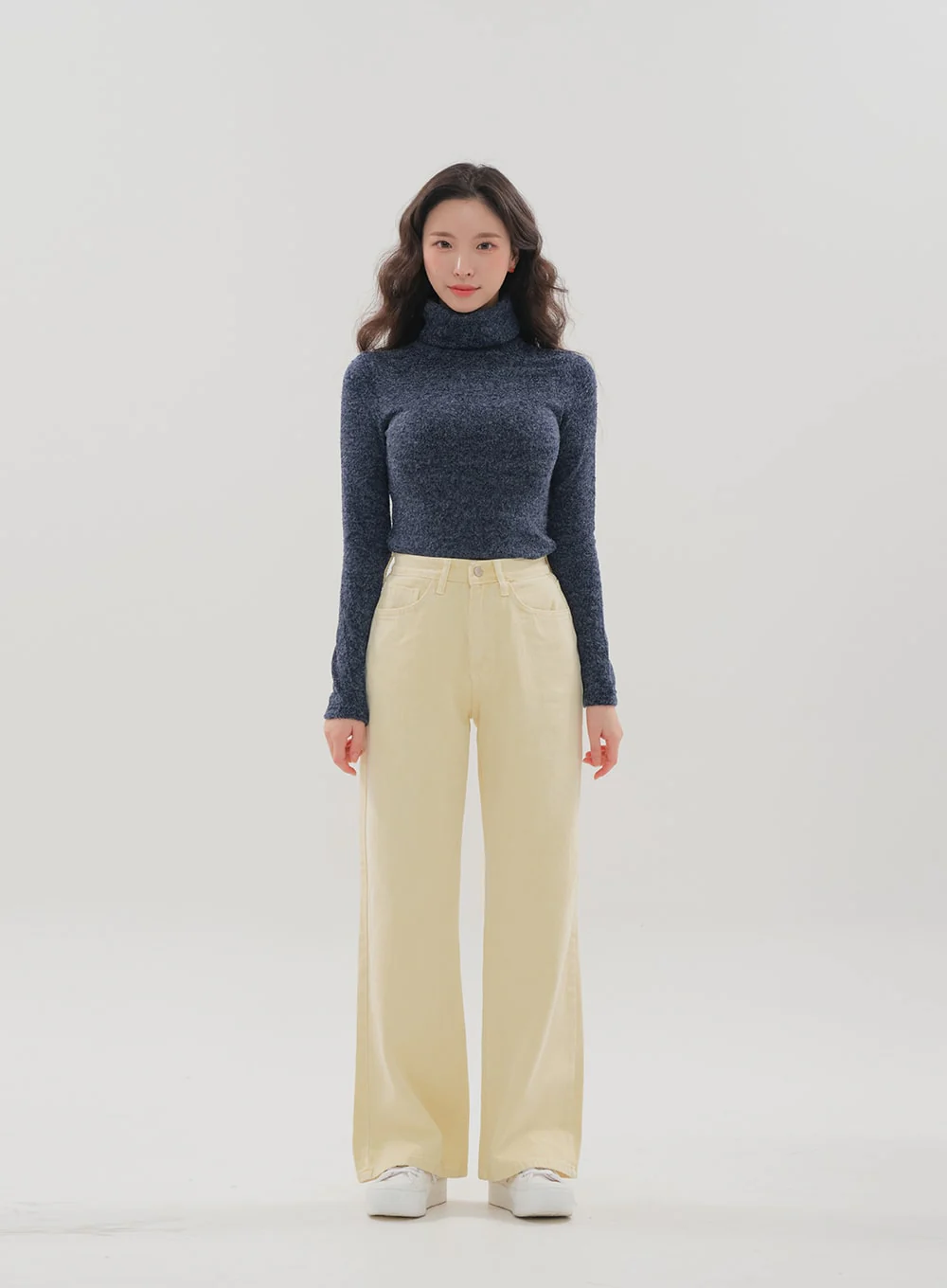 Color Wide Leg Pants B1801 - Image 20
