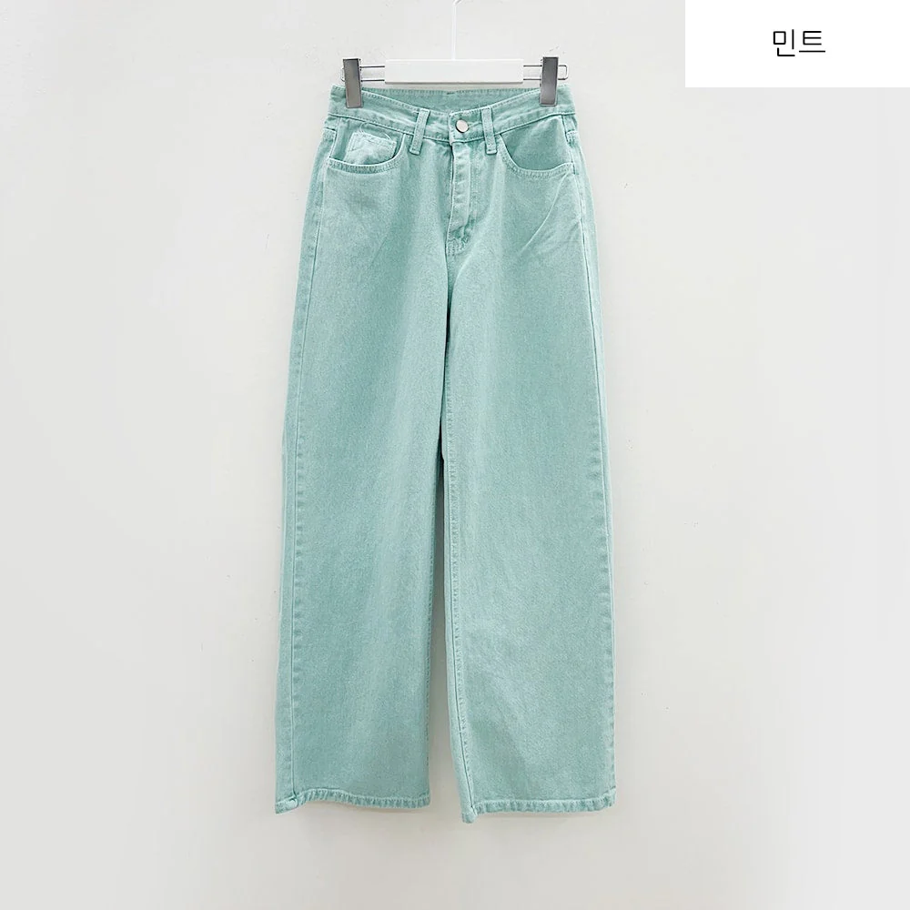 Color Wide Leg Pants B1801 - Image 26