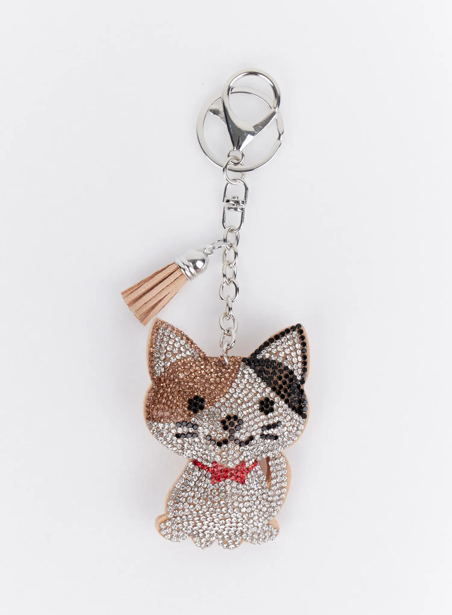 Colorful Rhinestone Ribbon Character Keychain IA524 - Image 6