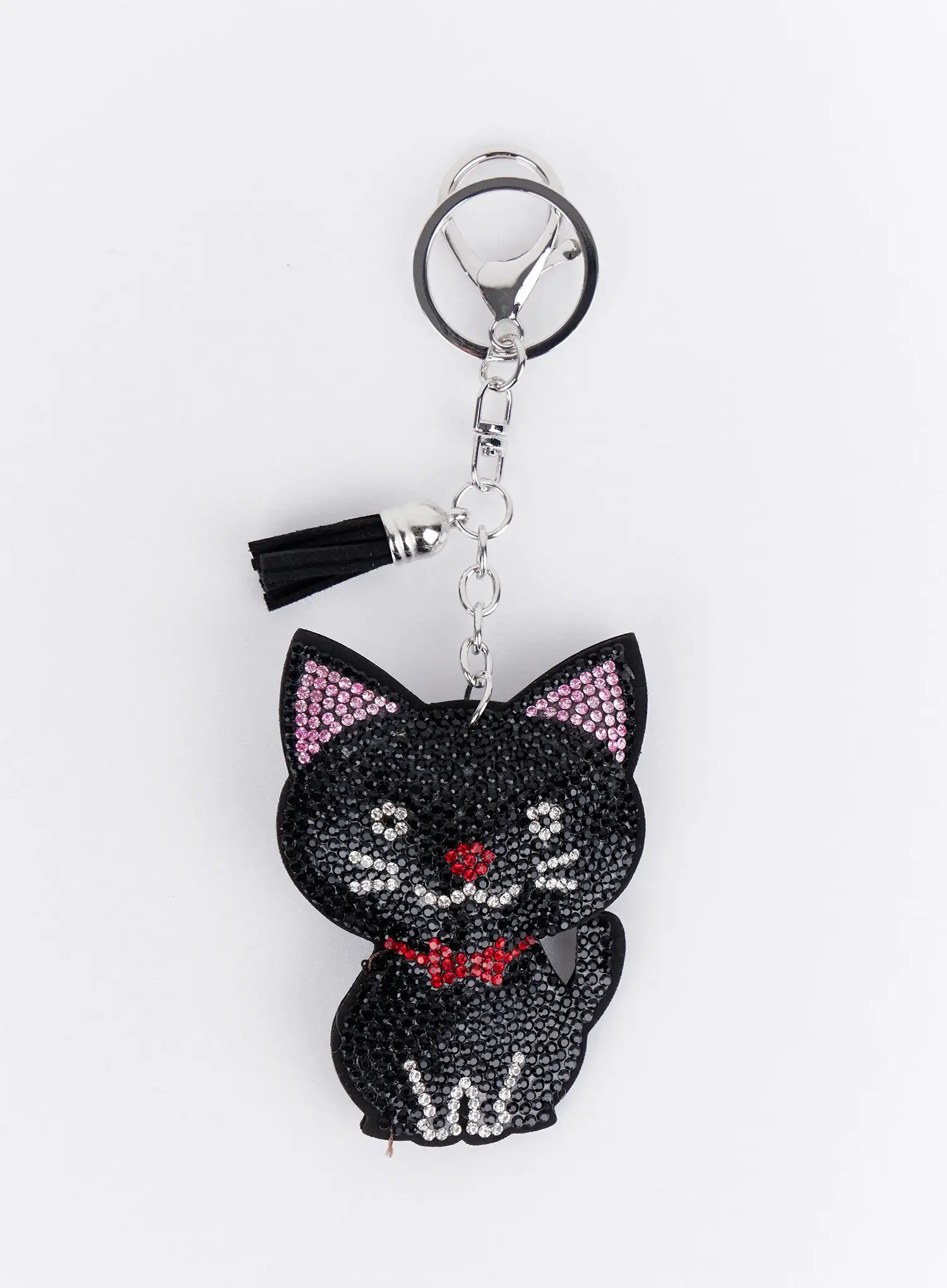 Colorful Rhinestone Ribbon Character Keychain IA524 - Image 7
