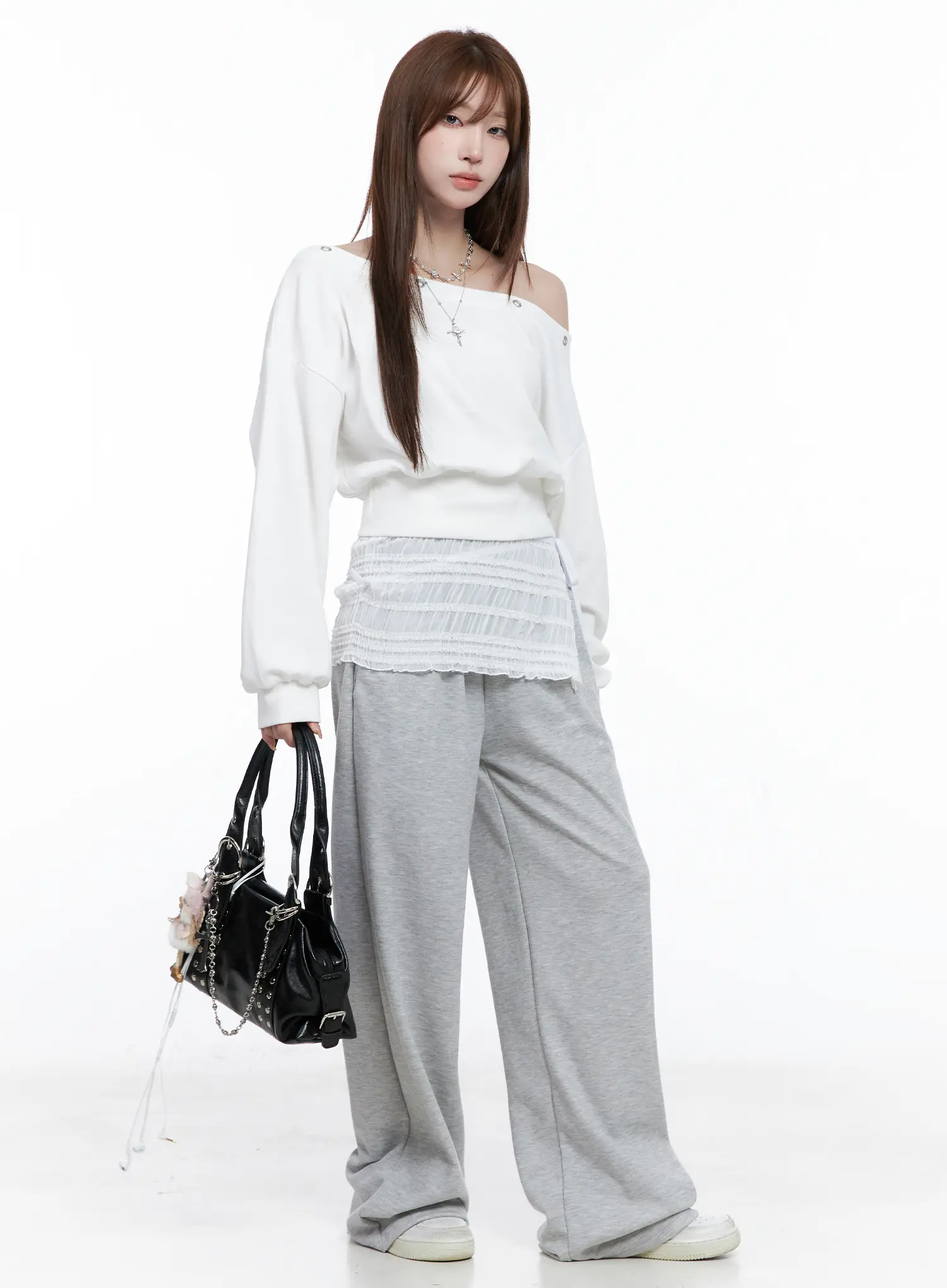 Comfort Fit Wide Sweatpants CG529 - Image 2