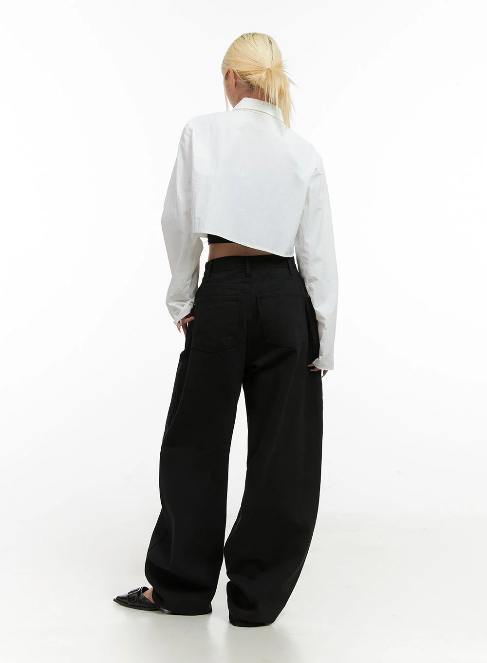 Comfy Cotton Wide-Leg Trousers CO414 - Image 4