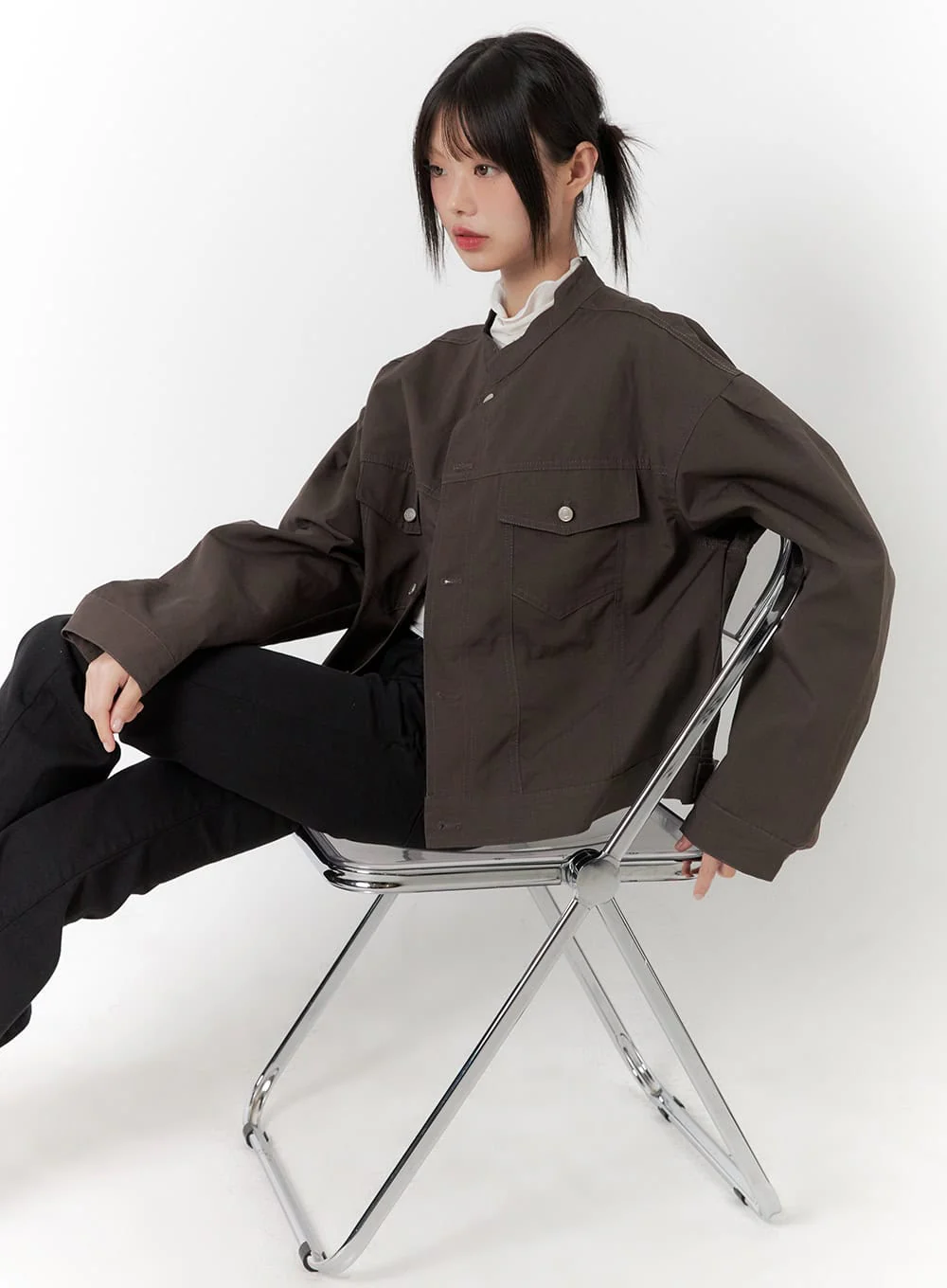 Comfy Oversized Polyester Coat CS412 - Image 3