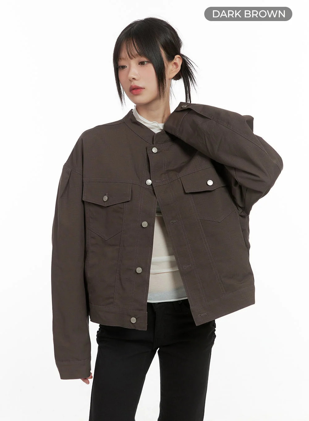 Comfy Oversized Polyester Coat CS412 - Image 9