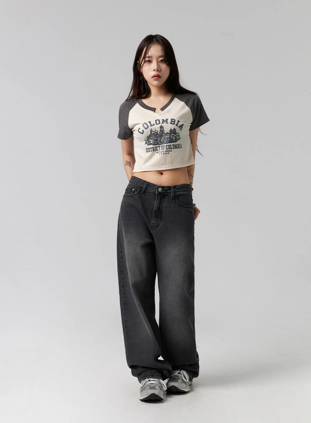 Comfy Wide Leg Jeans CG317 - Image 13