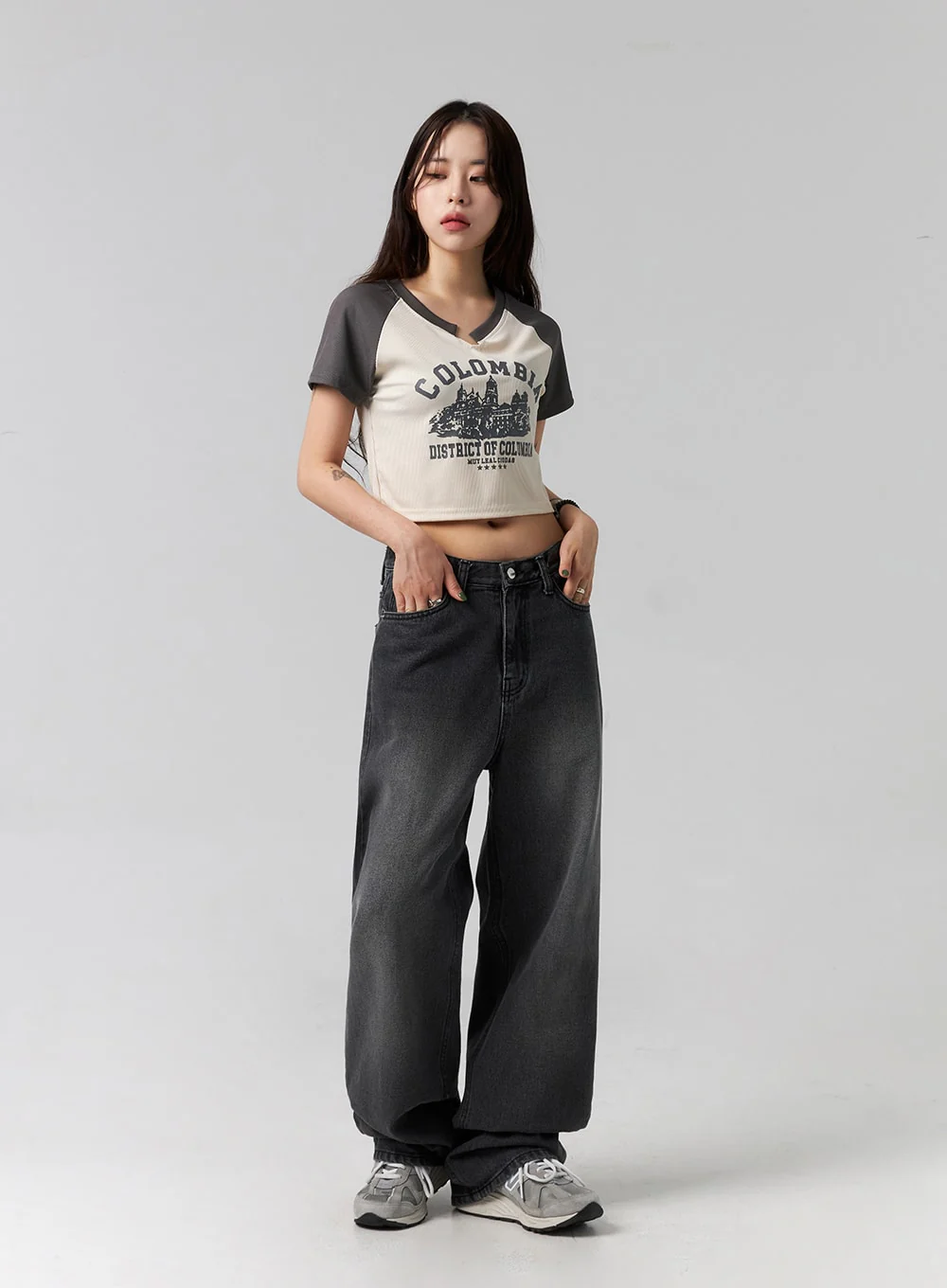 Comfy Wide Leg Jeans CG317 - Image 4