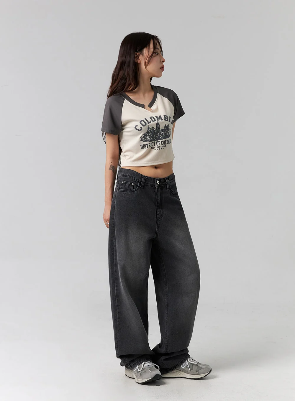 Comfy Wide Leg Jeans CG317 - Image 7