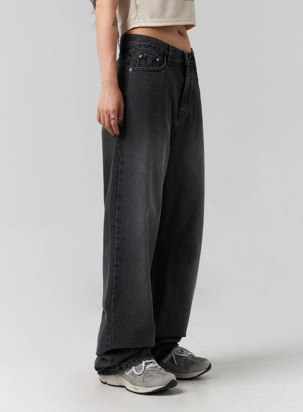 Comfy Wide Leg Jeans CG317 - Image 9