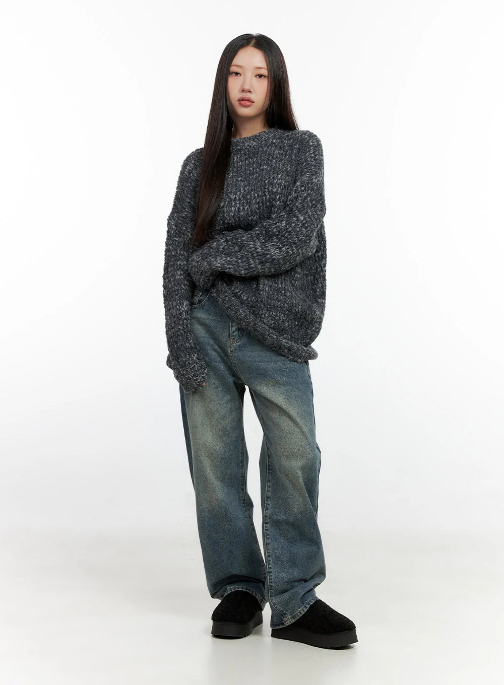 ComfyDay Oversized Knit Sweater CN401 - Image 2