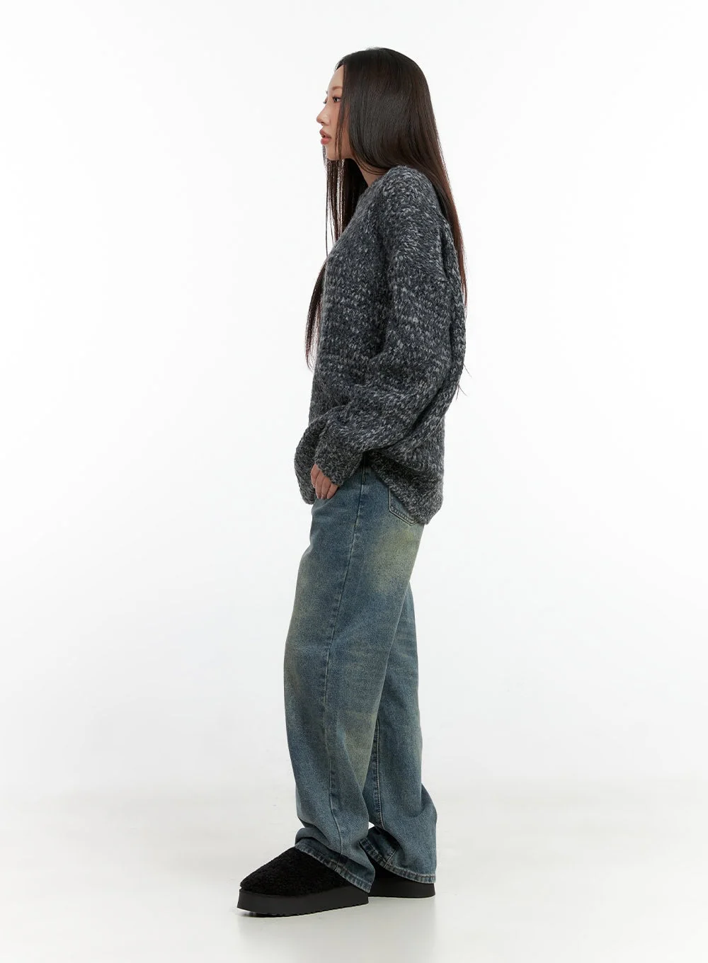 ComfyDay Oversized Knit Sweater CN401 - Image 4