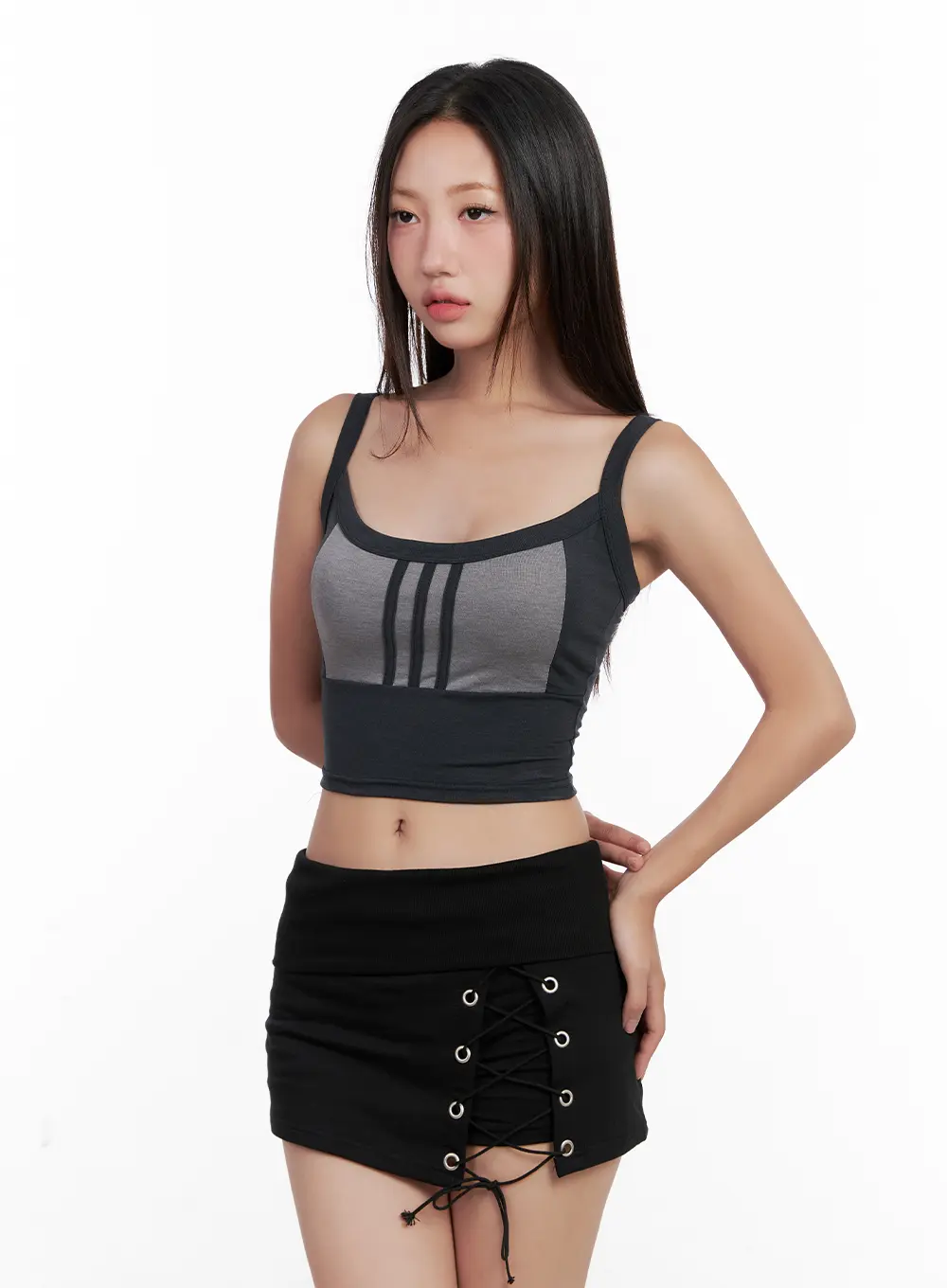 Contrast Crop Tank CL521 - Image 2