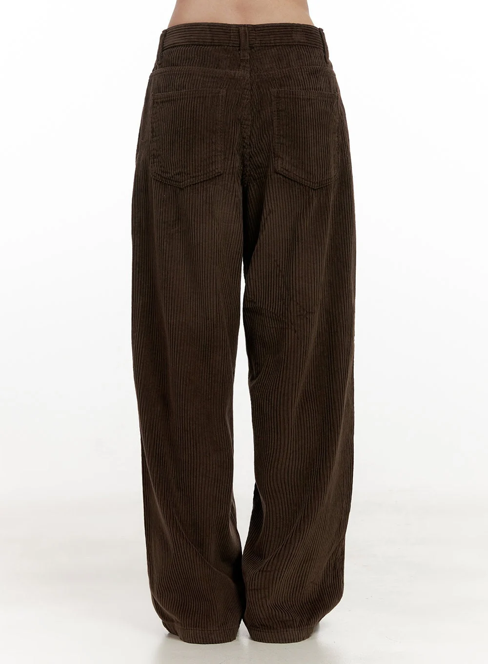 Corduroy Wide-Fit Trousers ON422 - Image 6