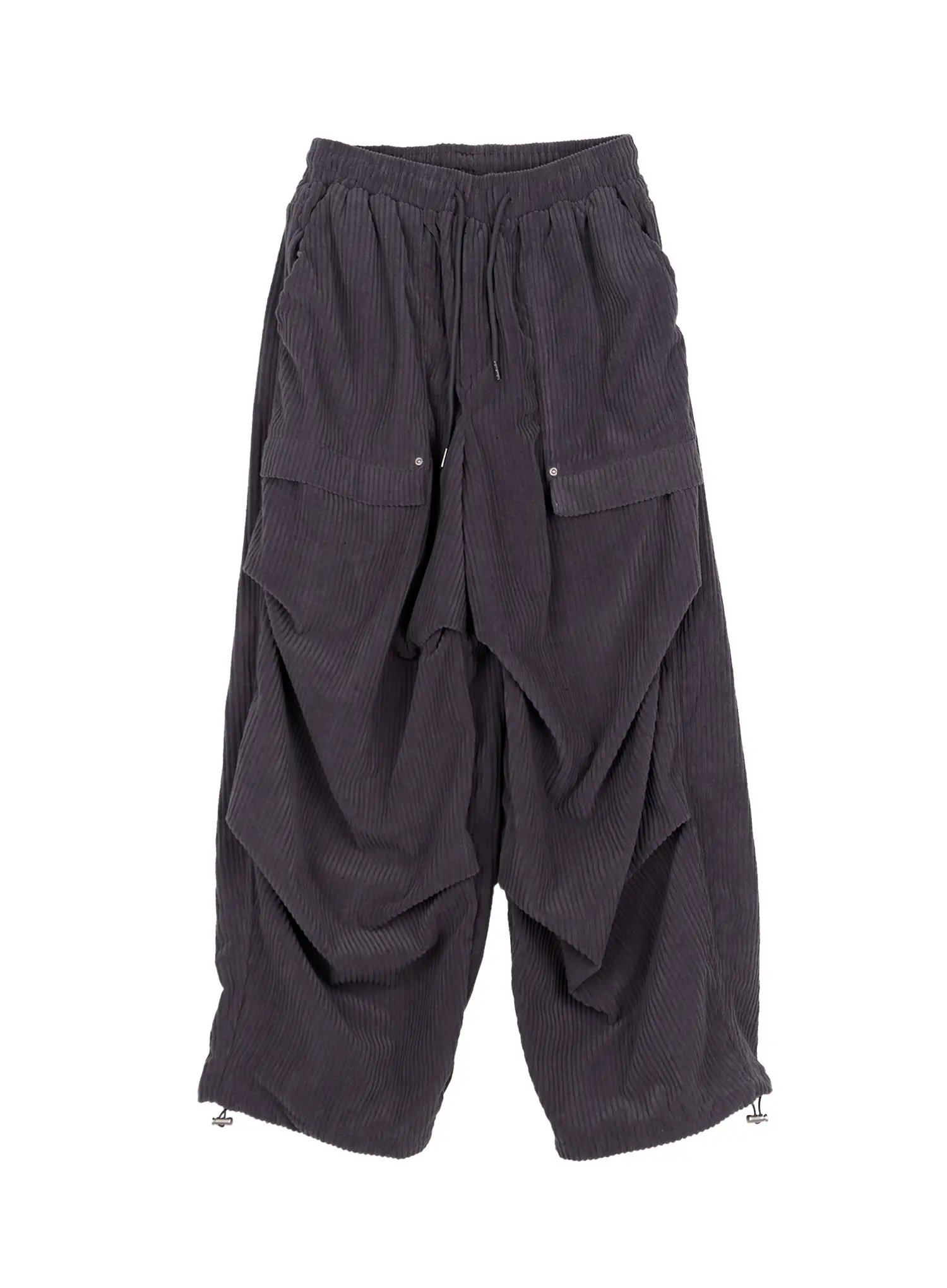 Corduroy Wide-Leg Cargo Pants CN512 - Image 14