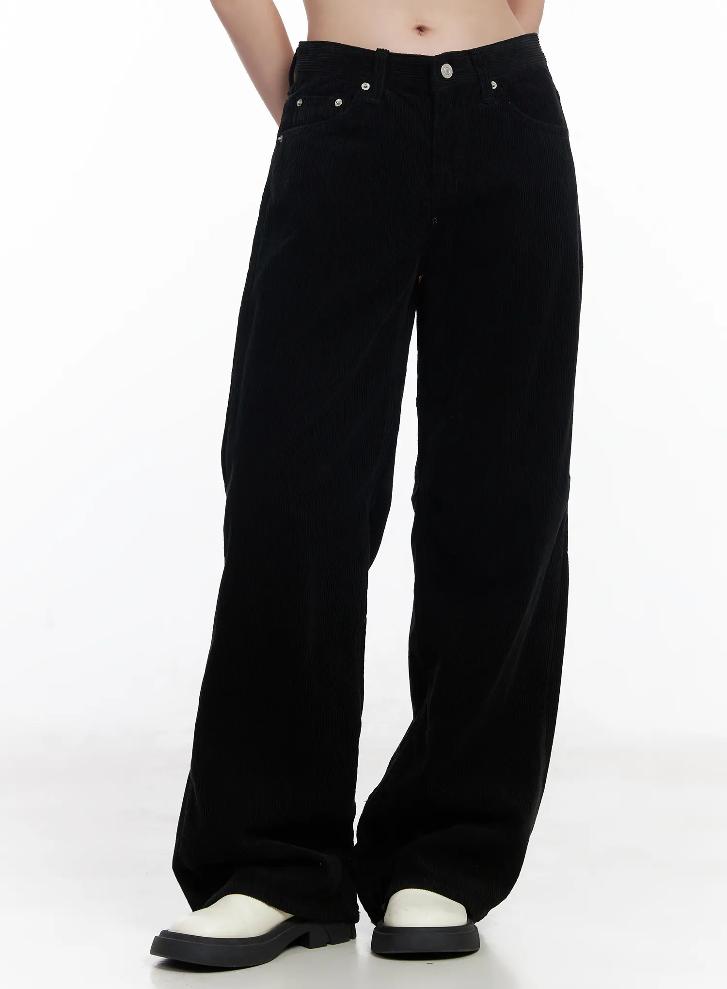 Corduroy Wide-Leg Cotton Pants CJ520