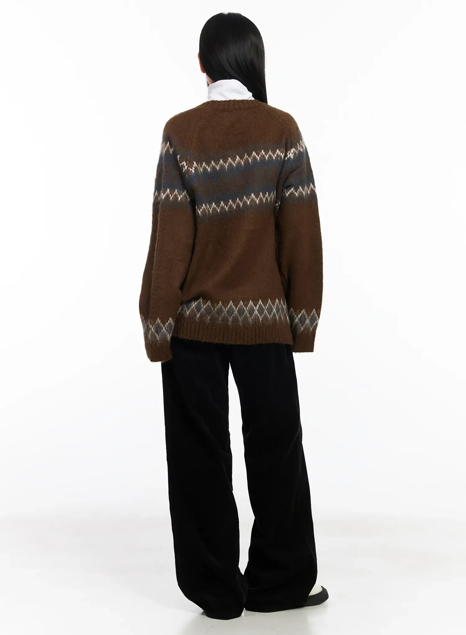 Corduroy Wide-Leg Cotton Pants CJ520 - Image 4