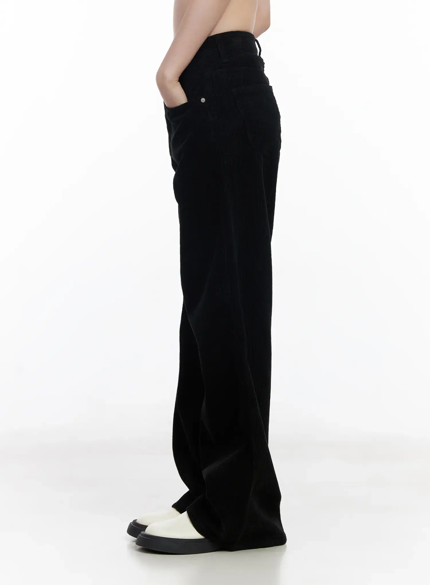 Corduroy Wide-Leg Cotton Pants CJ520 - Image 5