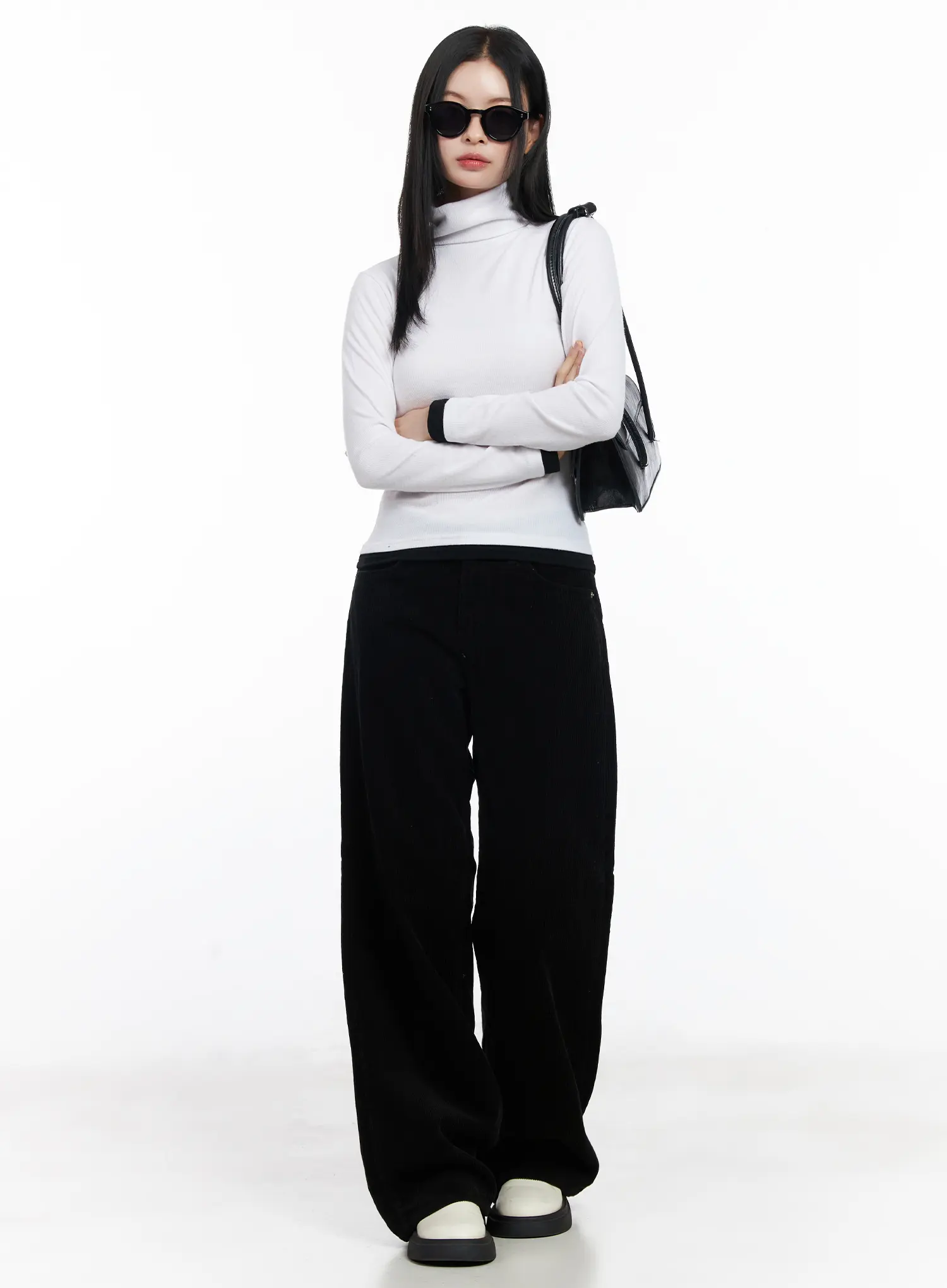 Corduroy Wide-Leg Cotton Pants CJ520 - Image 7