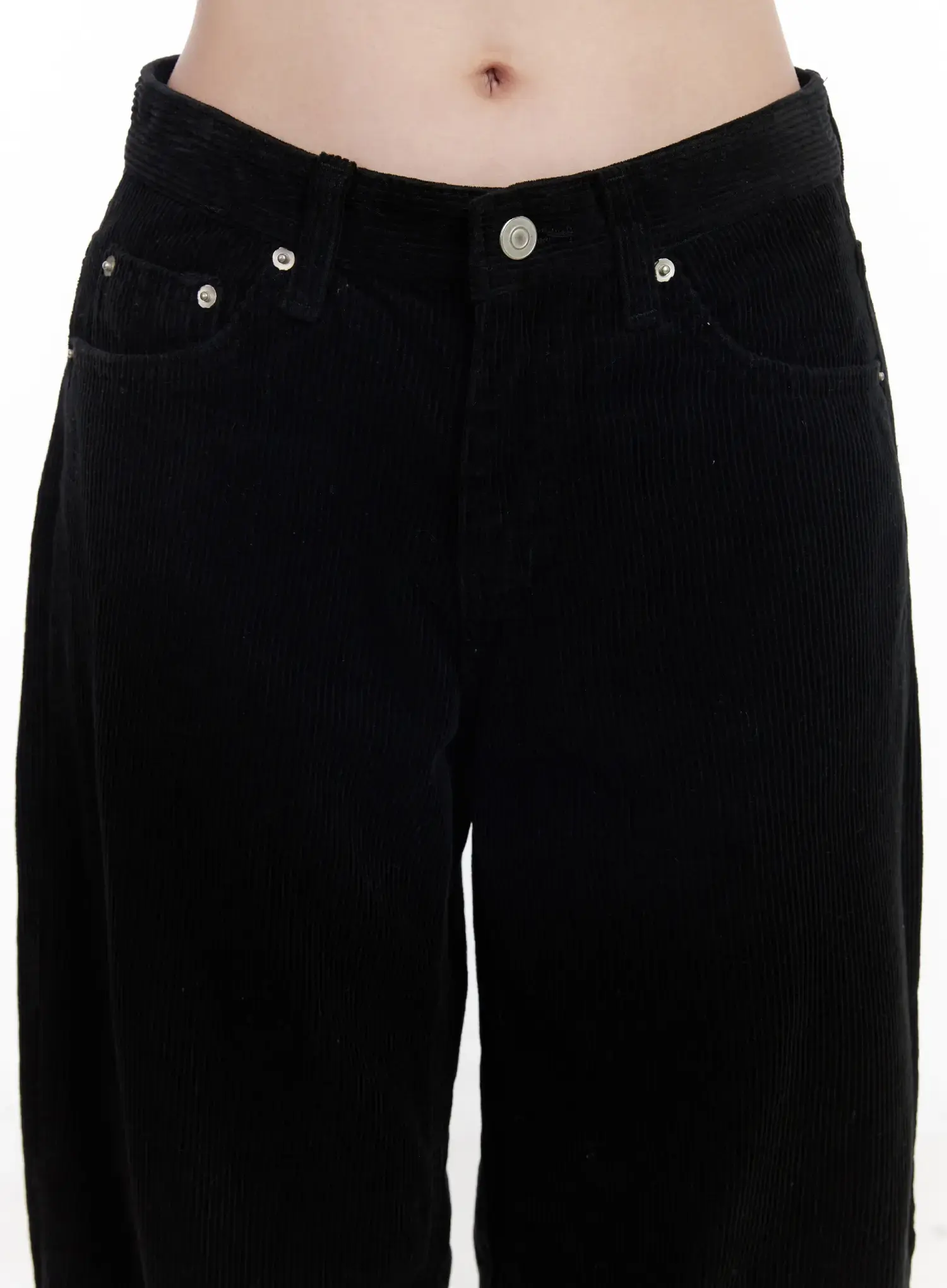 Corduroy Wide-Leg Cotton Pants CJ520 - Image 8