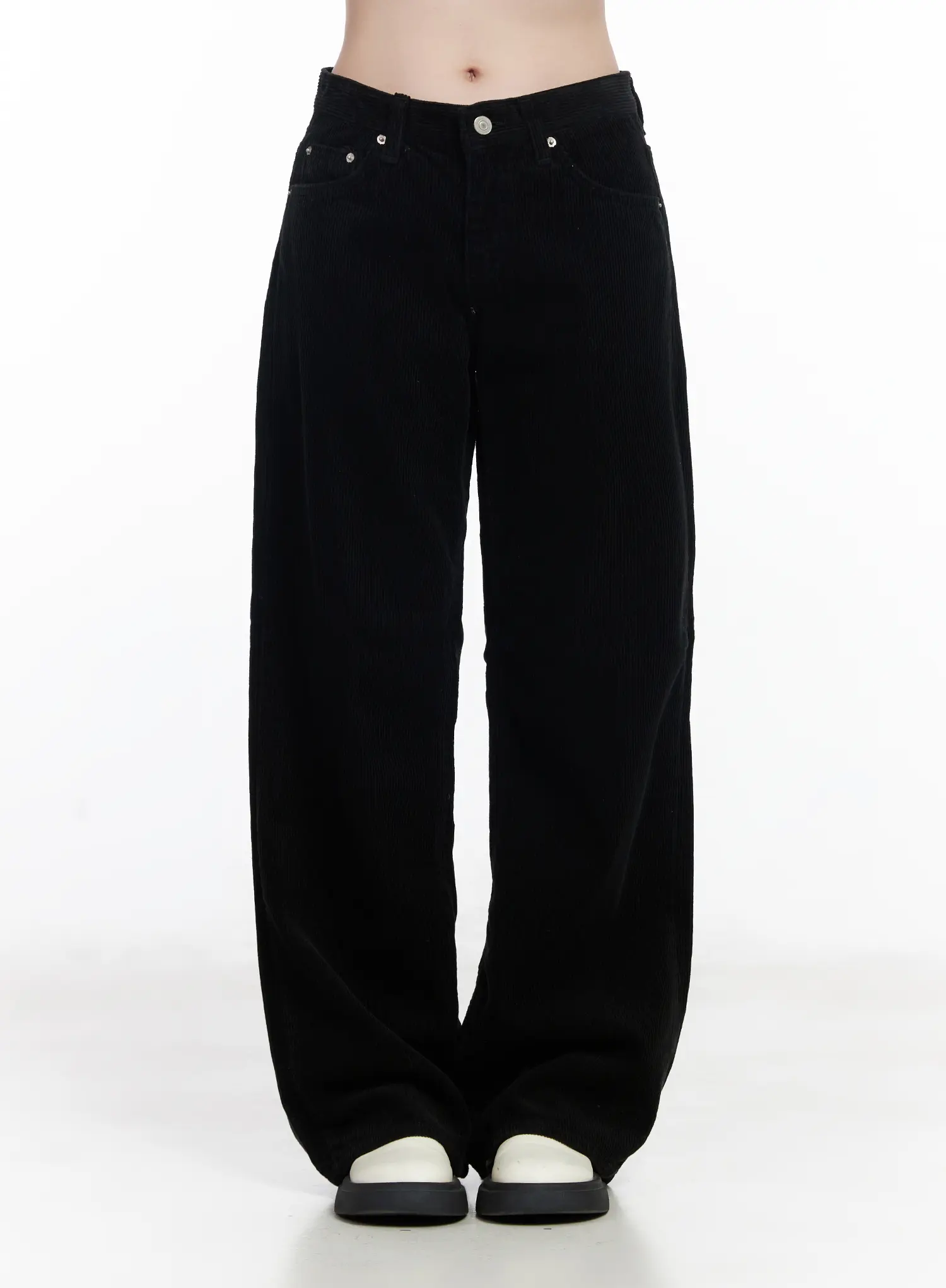 Corduroy Wide-Leg Cotton Pants CJ520 - Image 9