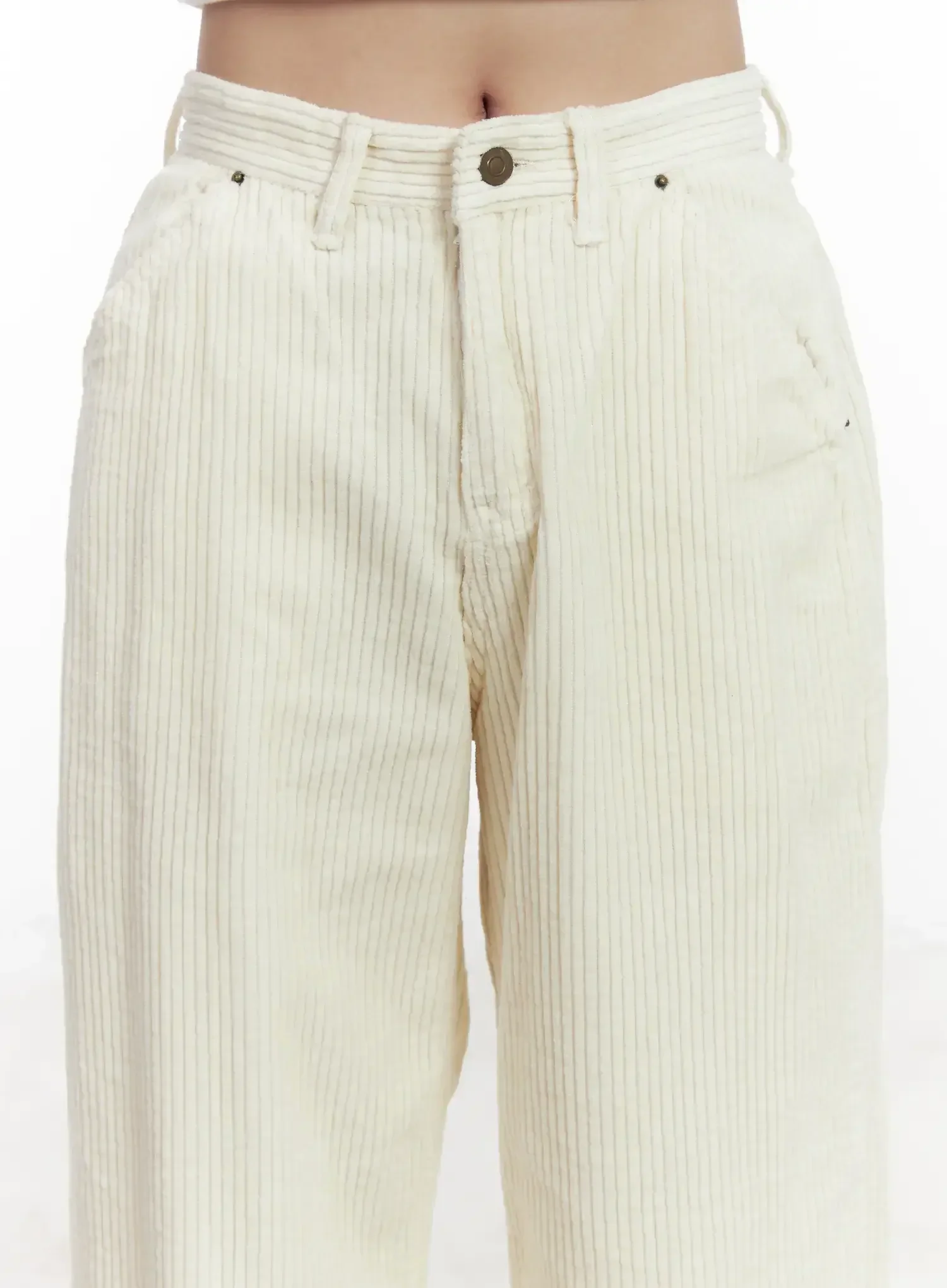 Corduroy Wide-Leg Pants CN526 - Image 8