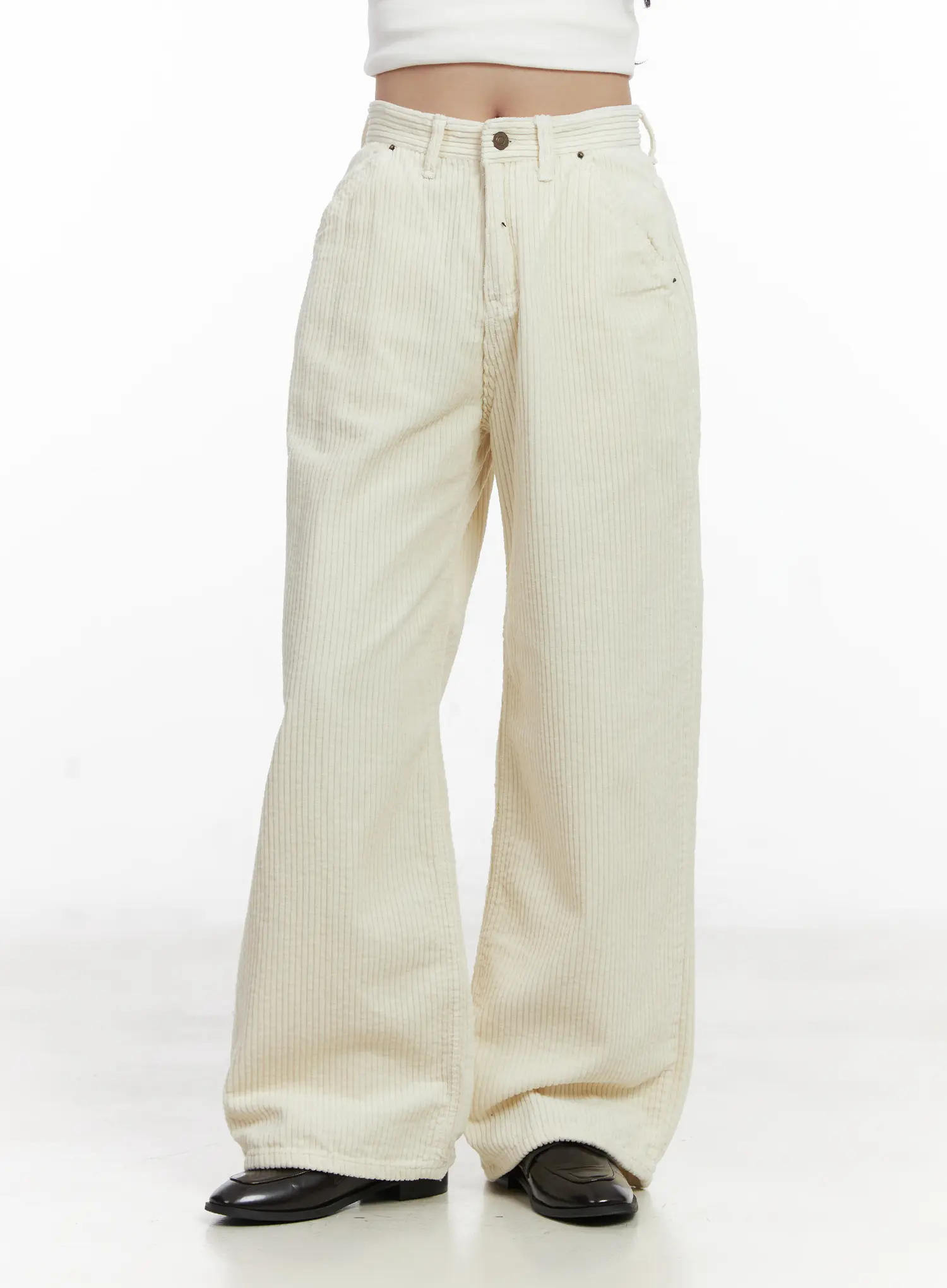 Corduroy Wide-Leg Pants CN526 - Image 9