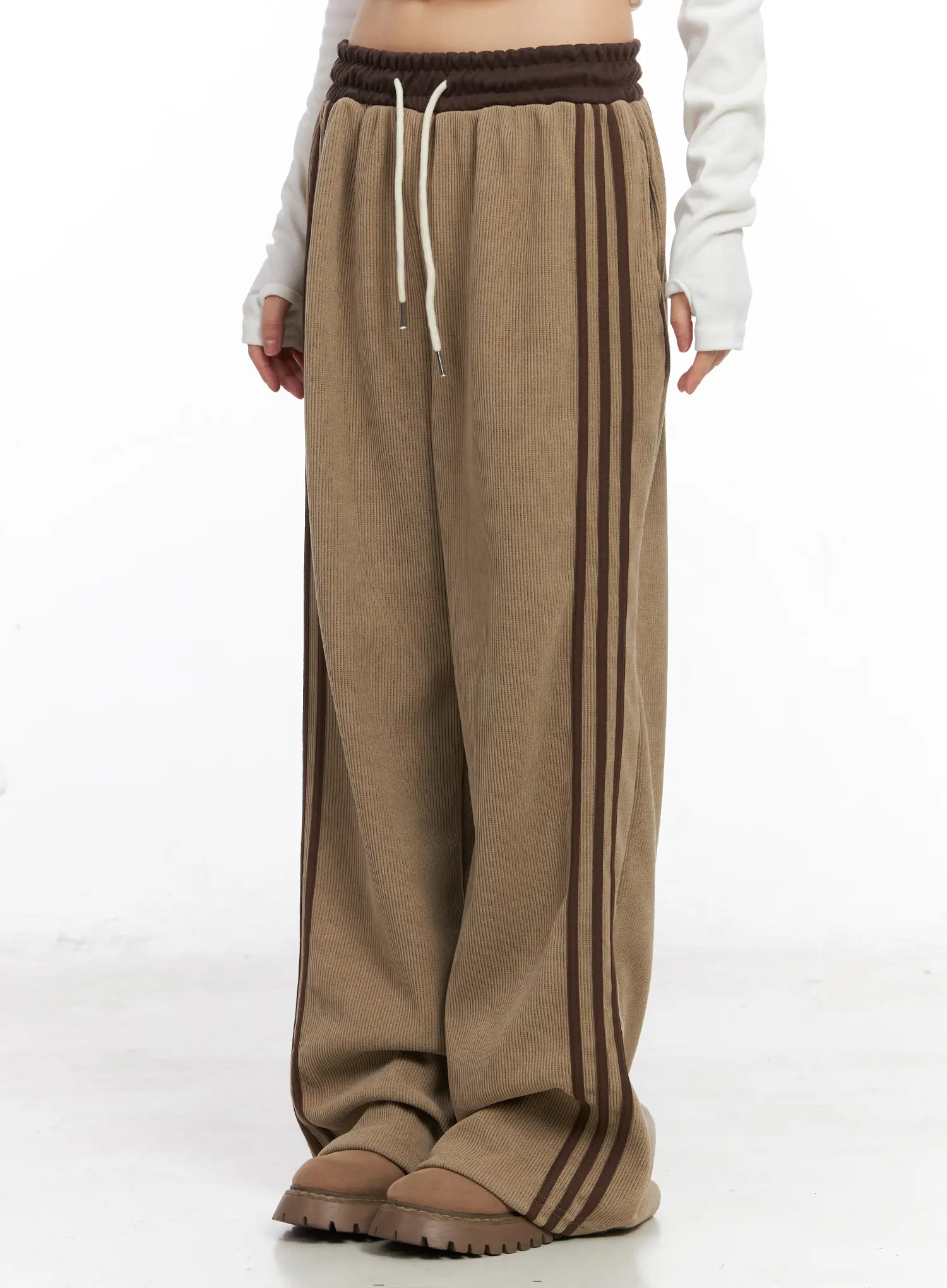 Corduroy Wide Leg Sweatpants CN521
