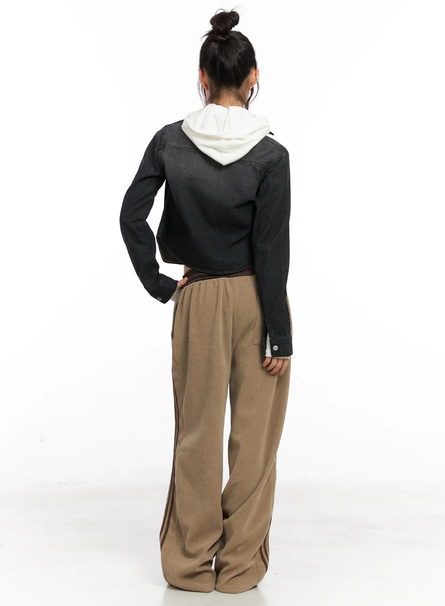 Corduroy Wide Leg Sweatpants CN521 - Image 3