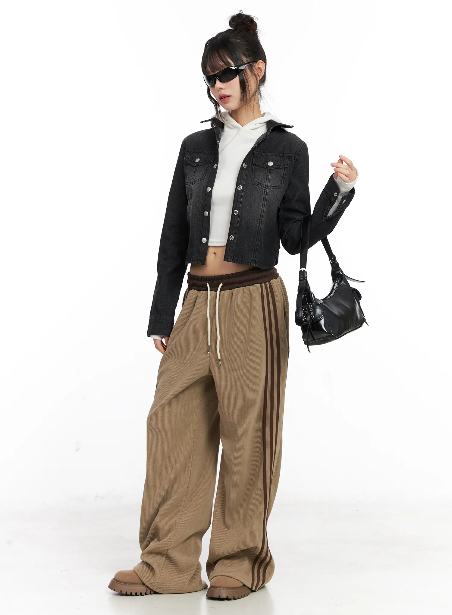 Corduroy Wide Leg Sweatpants CN521 - Image 4