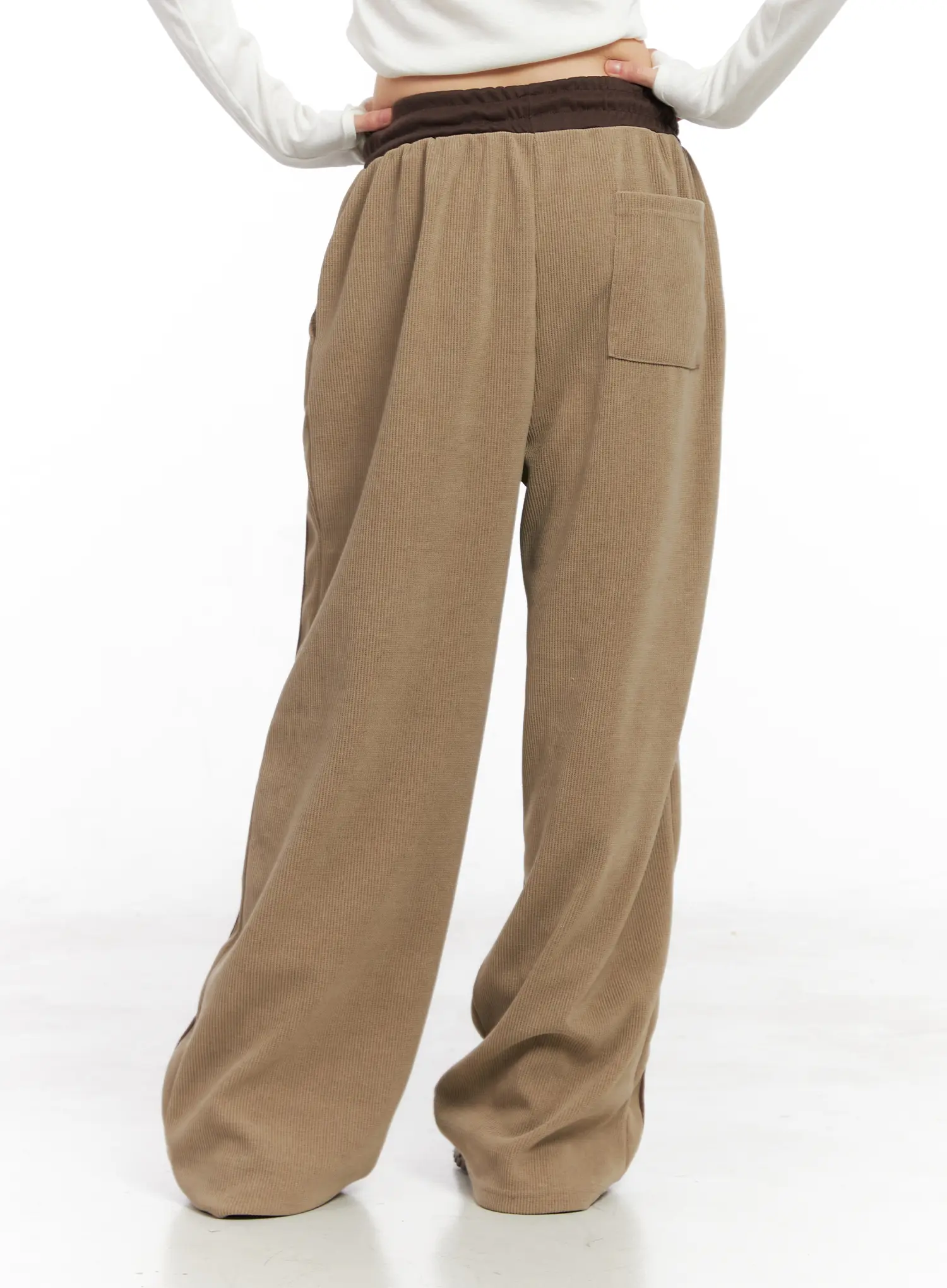 Corduroy Wide Leg Sweatpants CN521 - Image 6