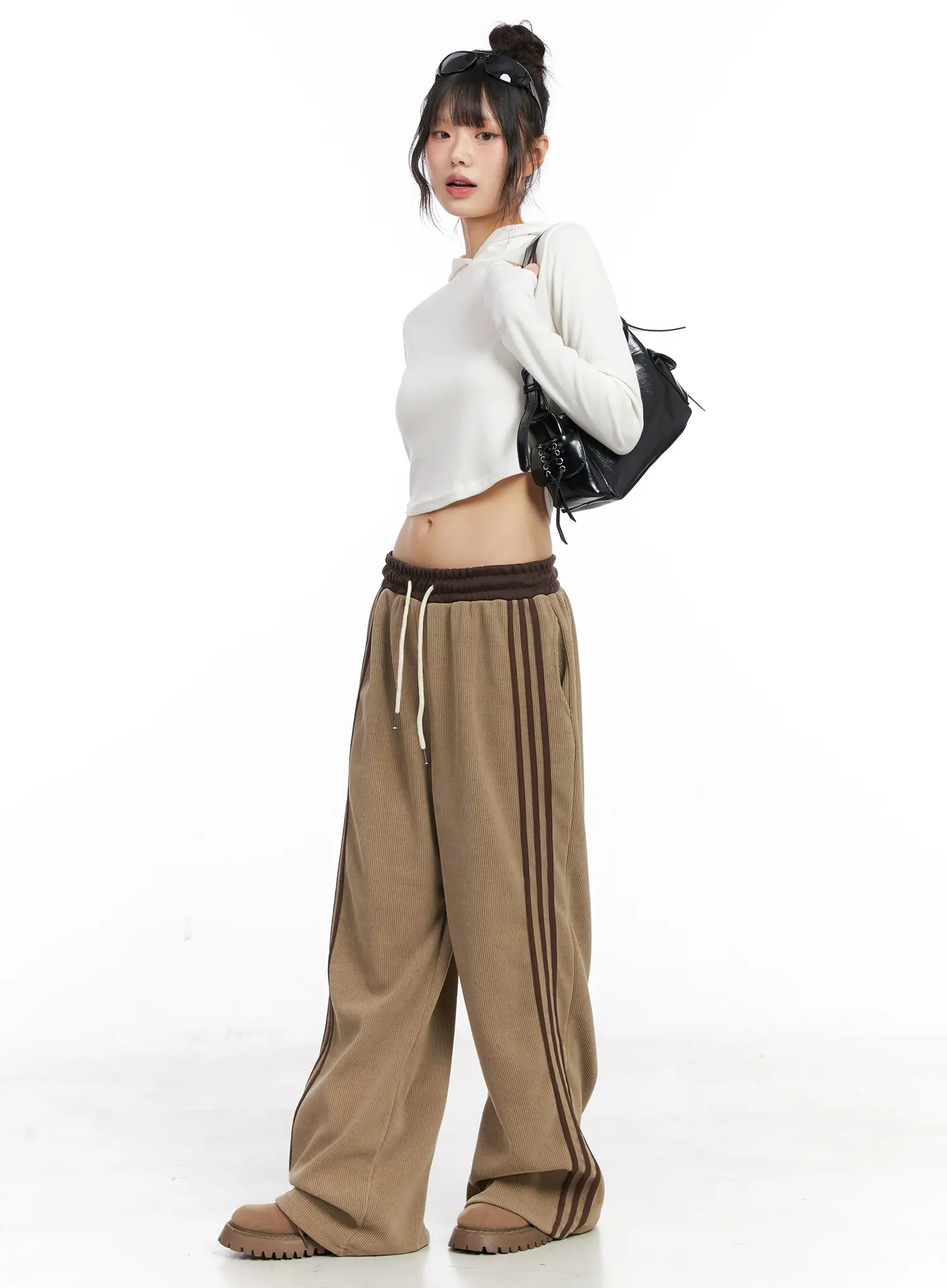 Corduroy Wide Leg Sweatpants CN521 - Image 7