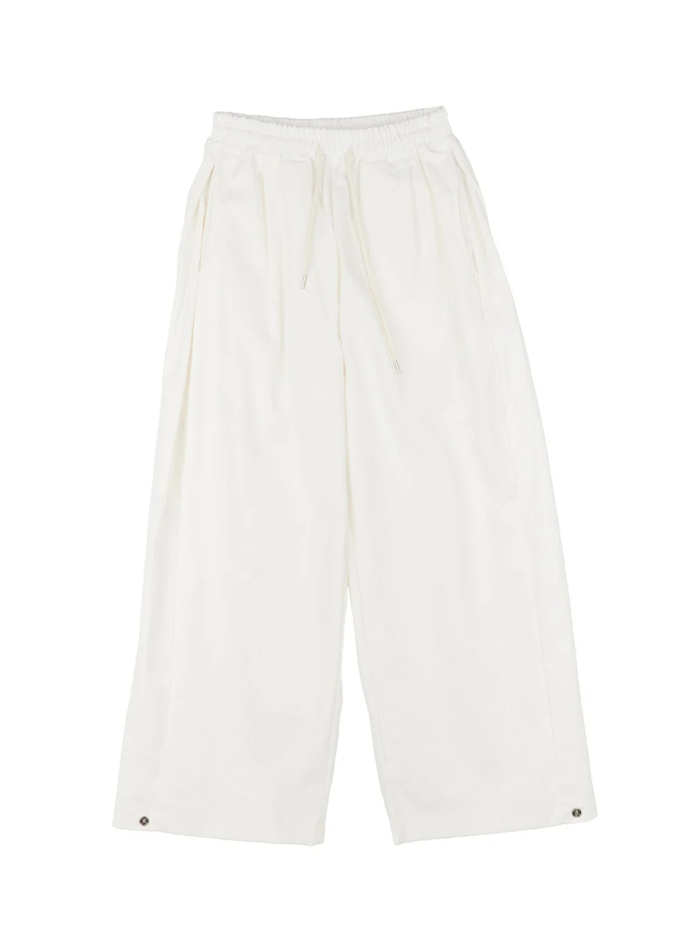 Cotton Buttoned Wide-Leg Pants CY527 - Image 14
