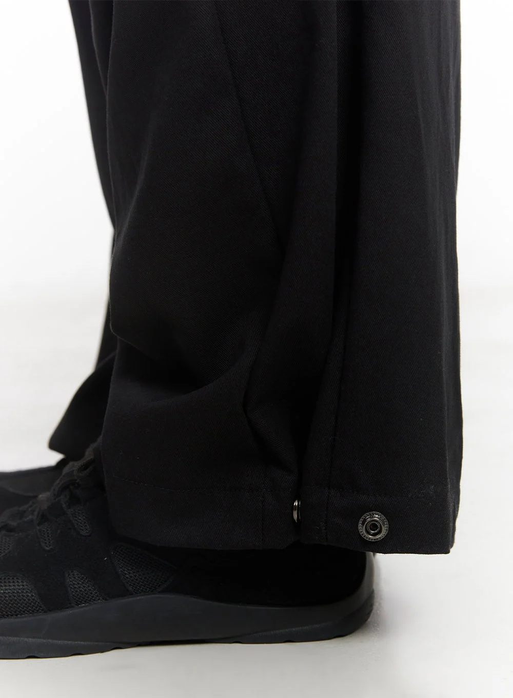 Cotton Buttoned Wide-Leg Pants CY527 - Image 7
