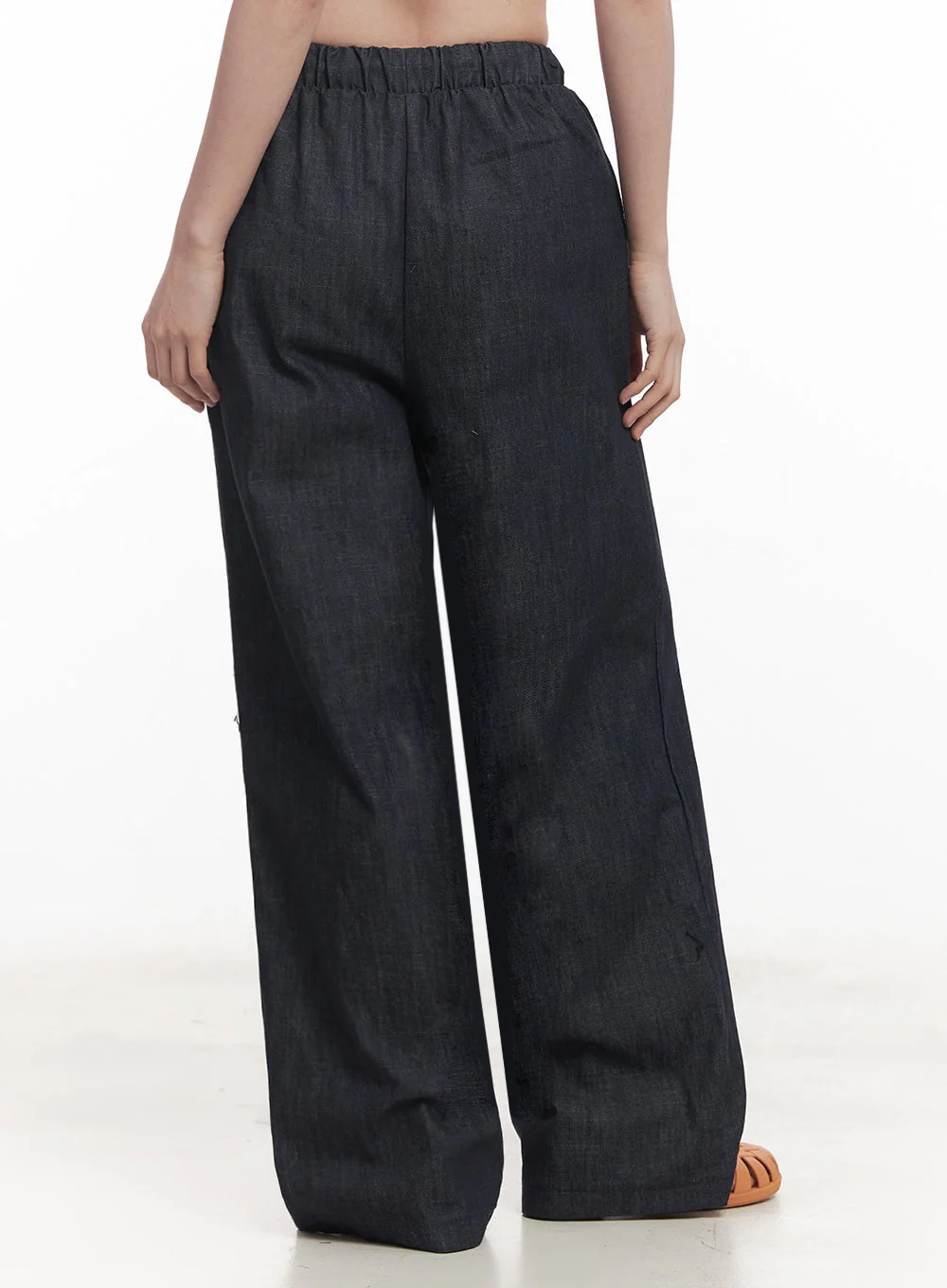 Cotton Denim Wide-Leg Pants IY509 - Image 12