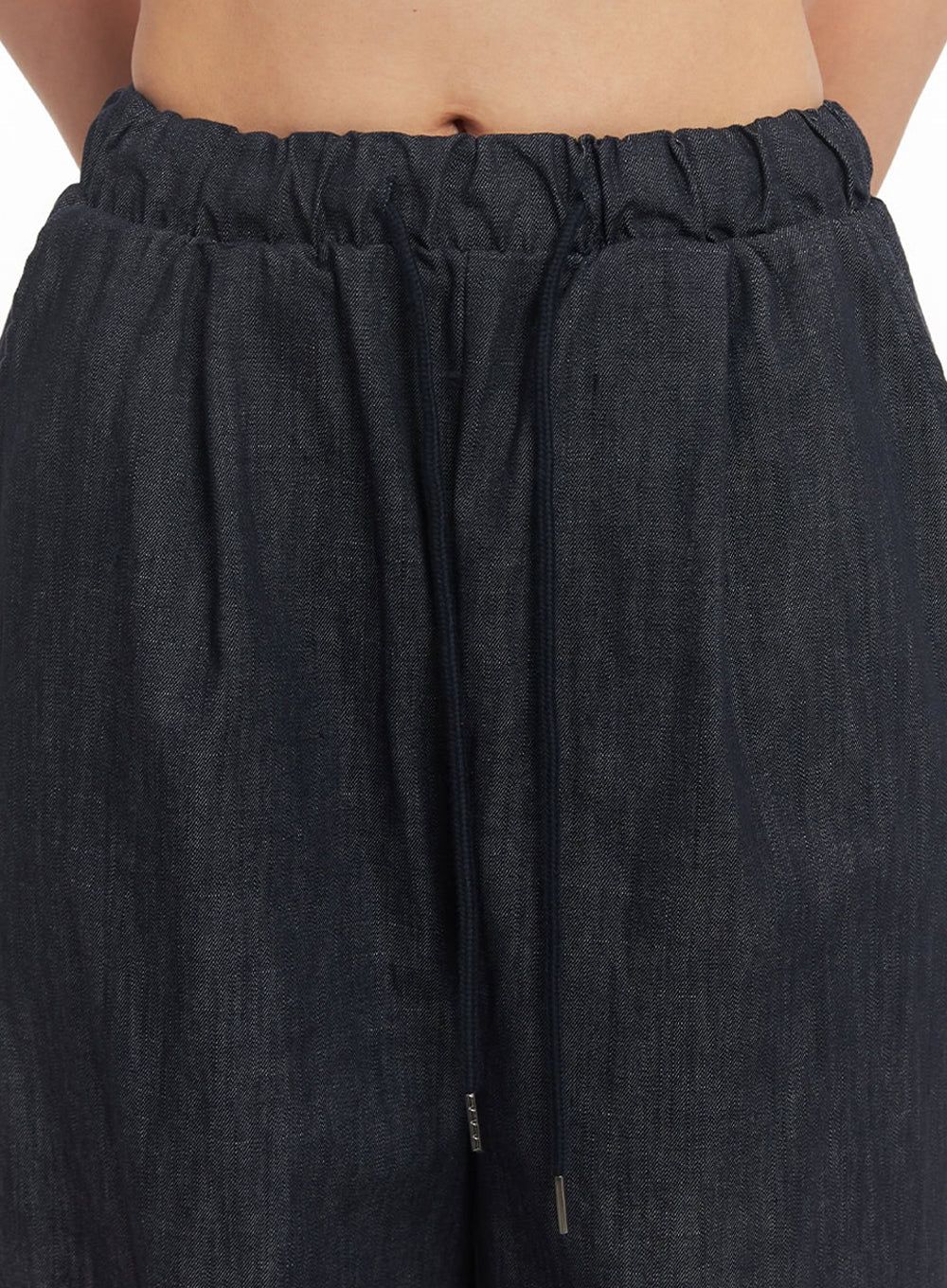 Cotton Denim Wide-Leg Pants IY509 - Image 5