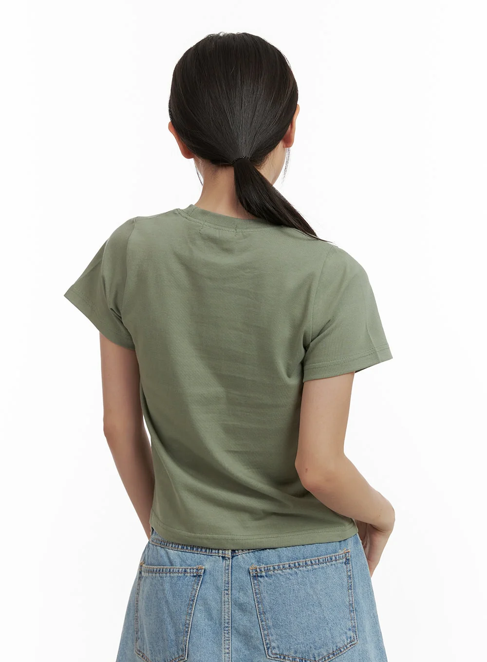 Cotton Graphic Crop Tee CU405 - Image 7