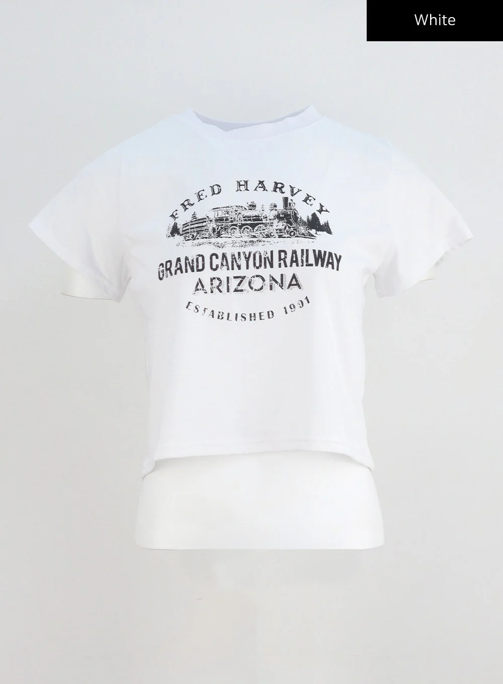 Cotton Graphic Cropped Tee CY331 - Image 14