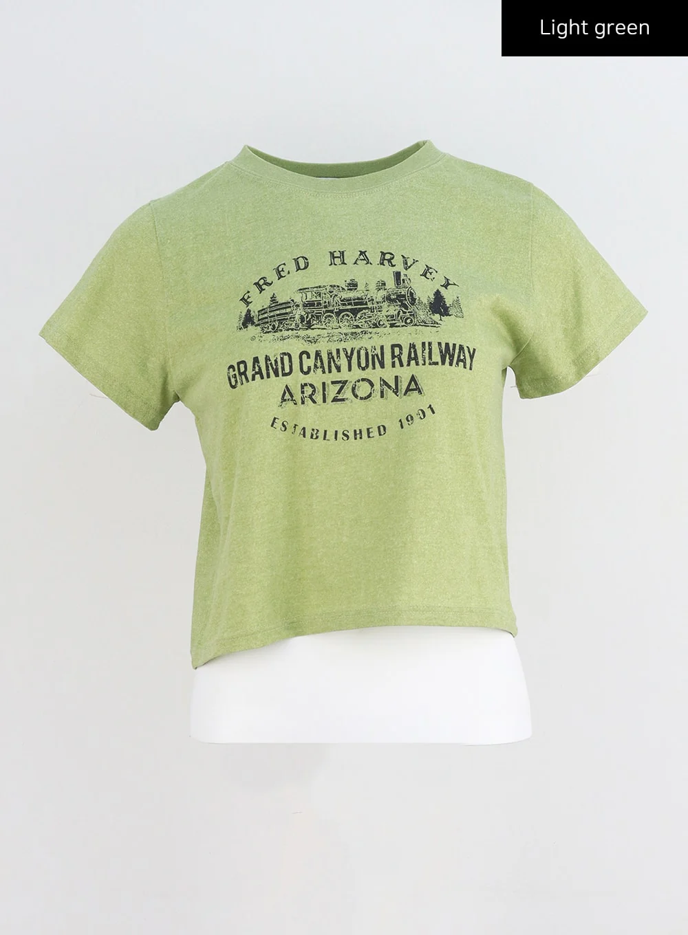 Cotton Graphic Cropped Tee CY331 - Image 15