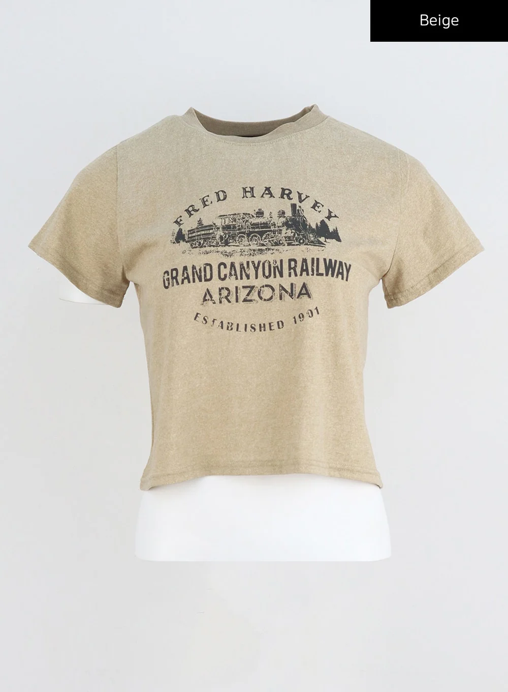 Cotton Graphic Cropped Tee CY331 - Image 17