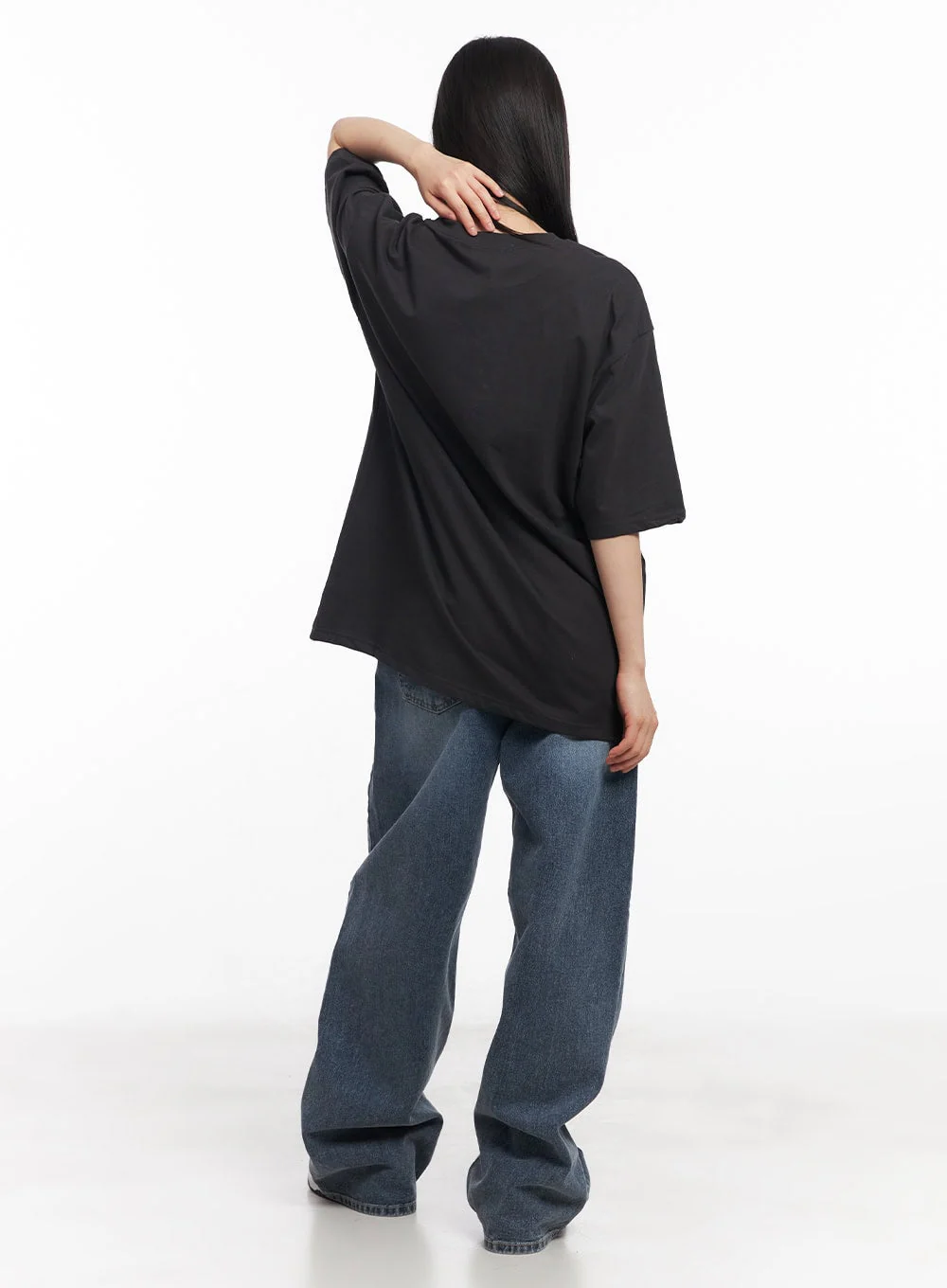 Cotton Graphic Oversized Tee CY514 - Image 10